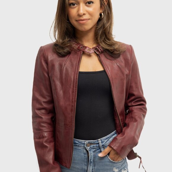 Rexie Fashion Leather Jacket - Picture 1 of 6